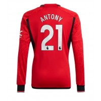 Camiseta Manchester United Antony #21 Primera Equipación Replica 2023-24 mangas largas